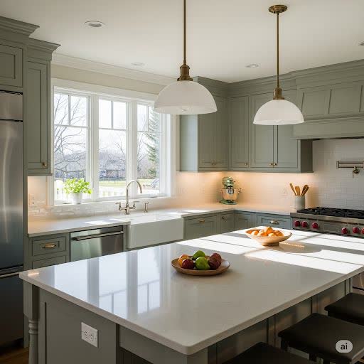 green kitchen