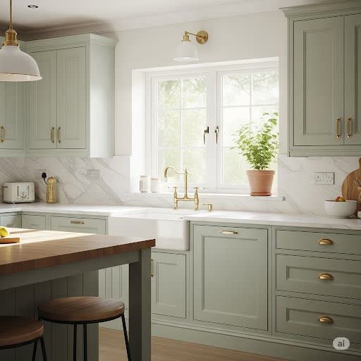 green kitchen
