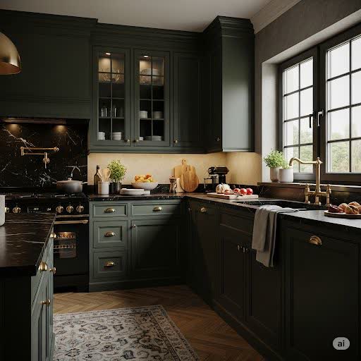 green kitchen